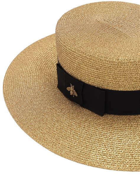 gucci straw hat womens|gucci inspired straw hat.